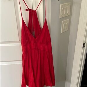 Red Strappy Dress